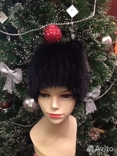 Шапка женская из норки Новая