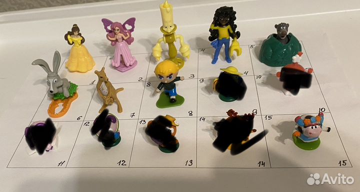 Игрушки из киндер сюрприза и чупа чупса