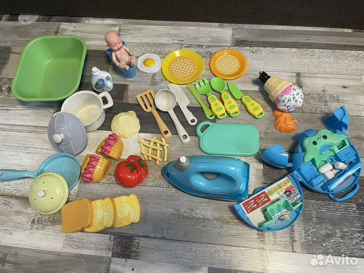 Игрушки для девочки пакетом готовка уборка