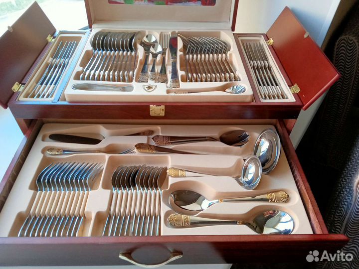 Набор столовых приборов на 12 персон 72 шт. Новый