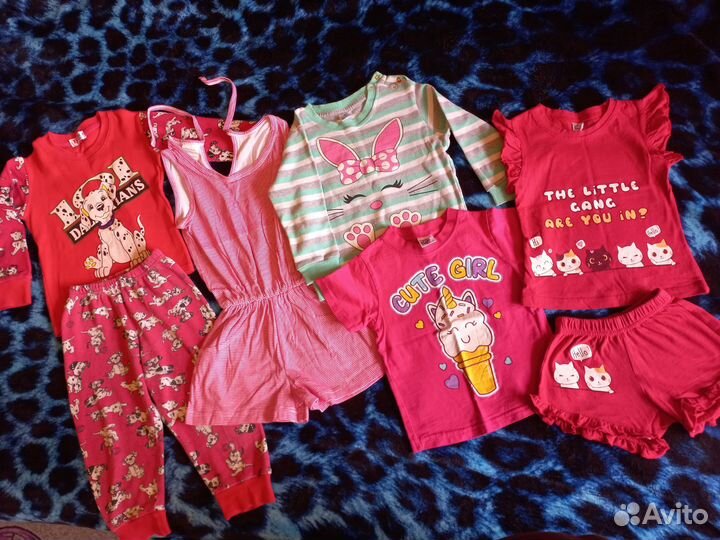 Вещи пакетом для девочки 80р