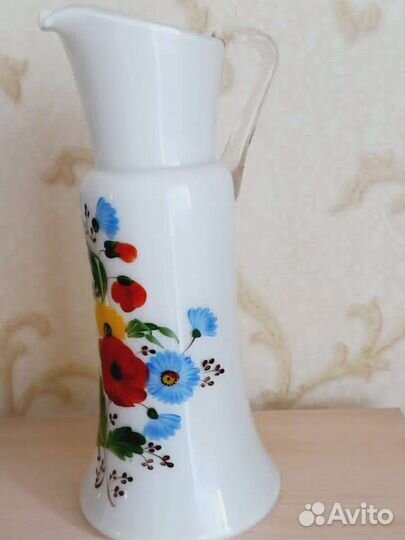 Кувшин молочное стекло СССР