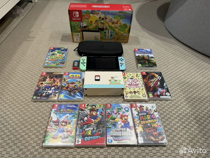 Nintendo Switch animal crossing edition