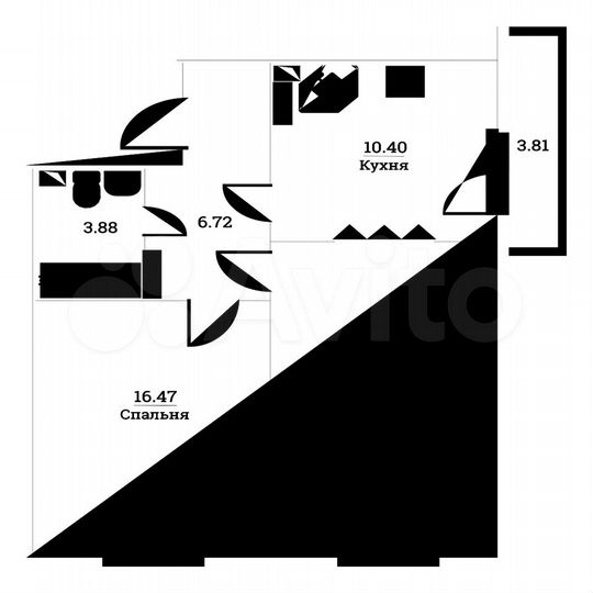 2-к. квартира, 57,2 м², 13/14 эт.