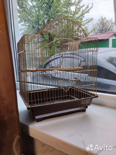 Клетка для попугая, вольер, жердочки из дерева
