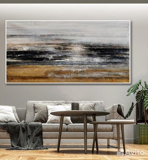 Картина маслом красивая абстракция