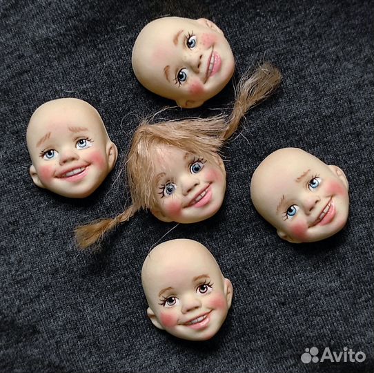Лица для ватных игрушек