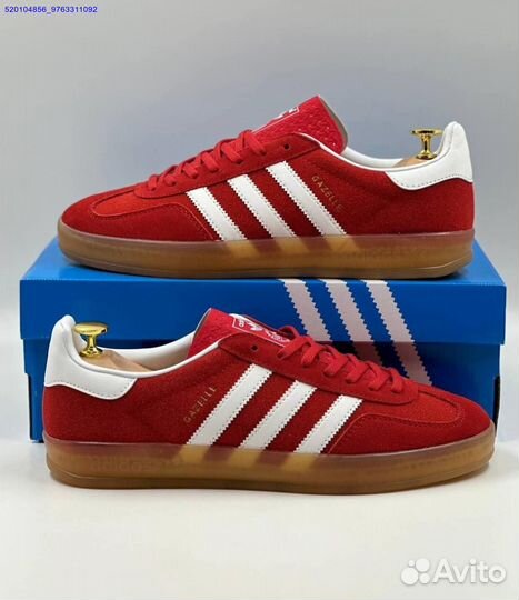 Кроссовки Adidas Gazelle Red (Арт.22213)