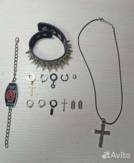 Панк-рок аксессуары клипсы украшения серги