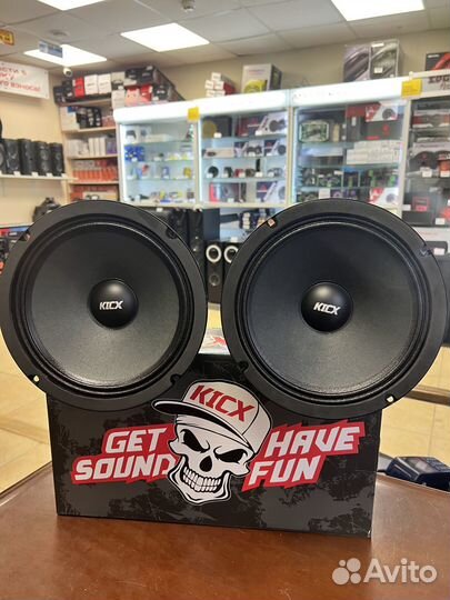 Динамики Kicx LL 80 (20 см) мощные 150/300 Вт