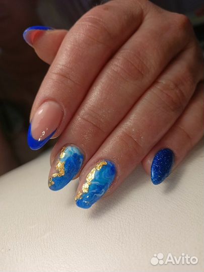 Маникюр, покрытие гель лака, наращивание