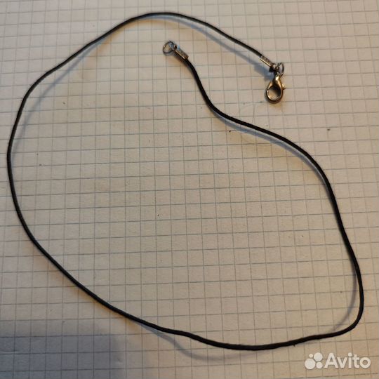 Шнурочки на шею для кулона с метал замком. 42 см