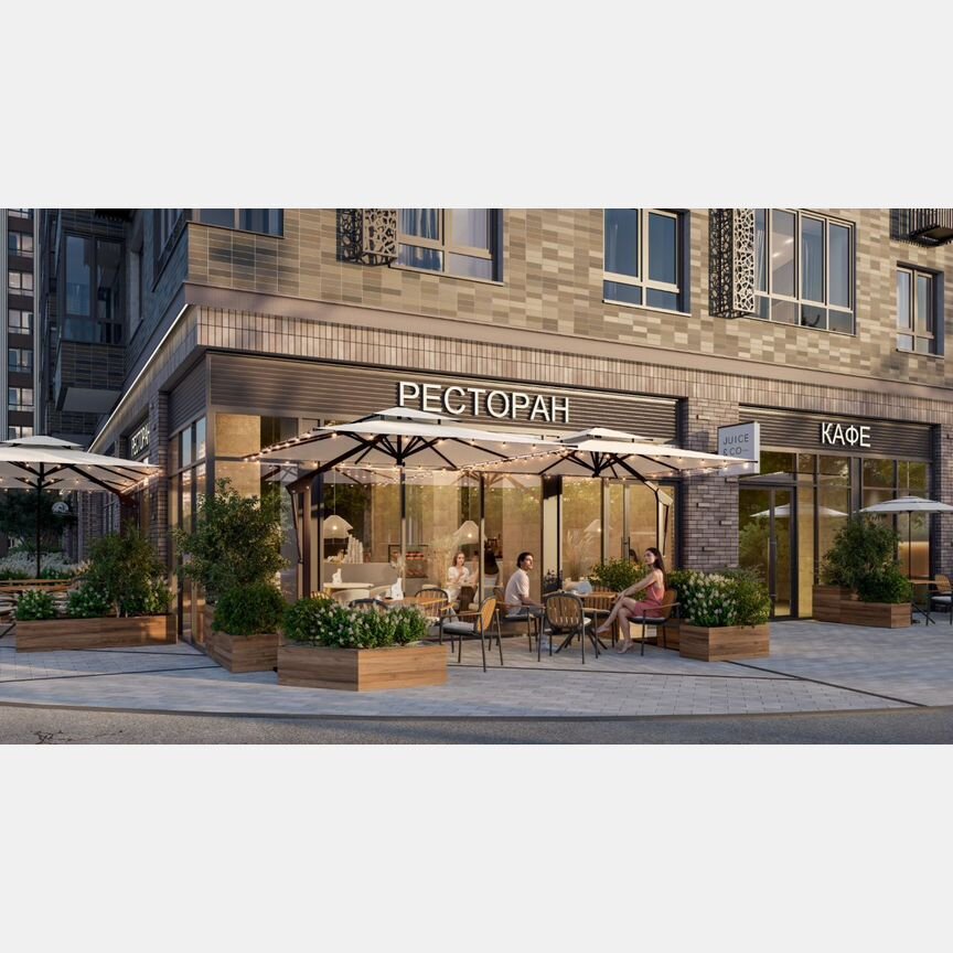 1-к. квартира, 55,1 м², 6/23 эт.