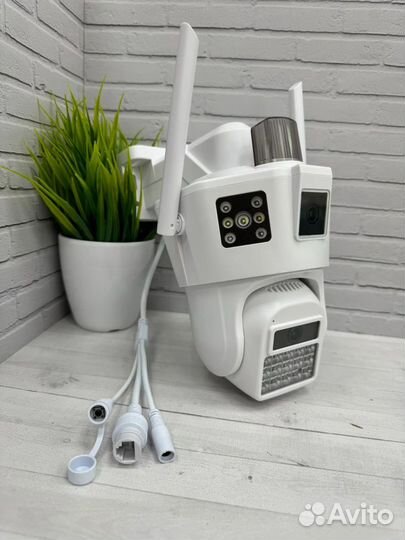 Камера видеонаблюдения 4G с двойным объективом