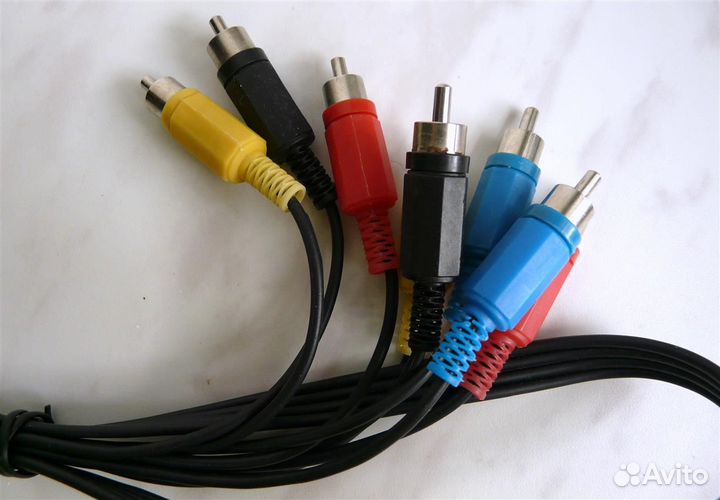 Трансформатор тв утди Кабель Провод AV RCA 6 шт
