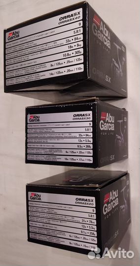 Спиннинговые катушки Abu Garcia Orra SX
