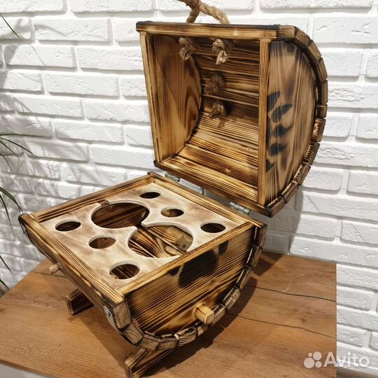 Бочка бар настольная