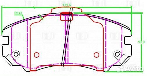 Колодки торм. для а м Omoda C5 (22) 4WD диск. перед. перед