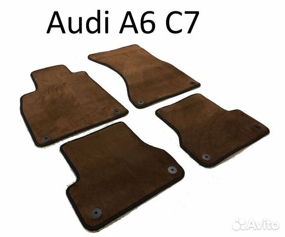 К�оврики Audi A6 C7 2010-2018 ворсовые