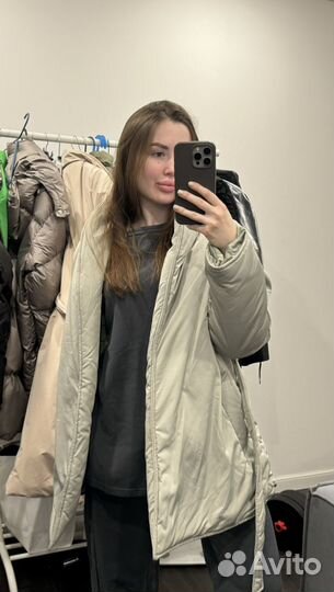 Пуховик зимний женский 42 44 бирюзовый