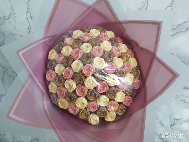 Шоколадный букет, шоколадные розы