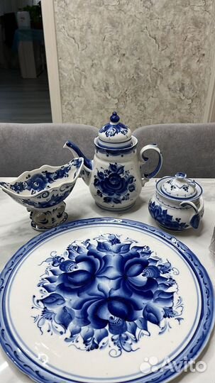 Чайный сервиз гжель новое