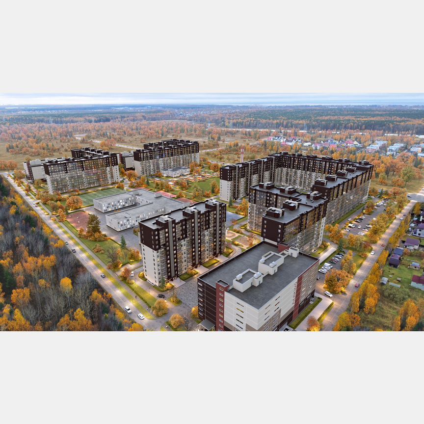 2-к. квартира, 59,1 м², 2/12 эт.