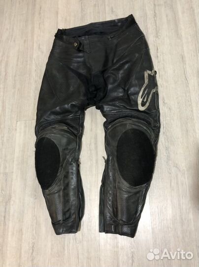 Мотоштаны кожаные мужские alpinestars