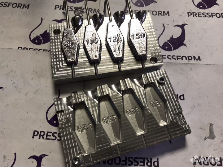 Форма чпу для литья грузил (Ромб №2)