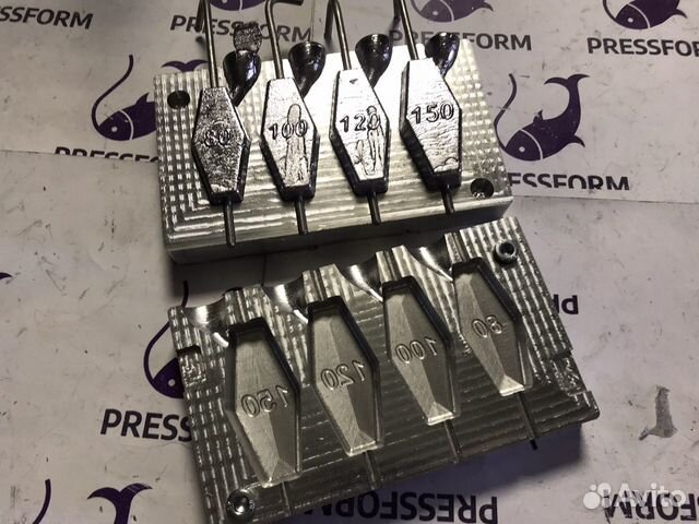 Форма чпу для литья грузил (Ромб №2)