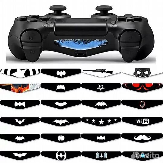 Наклейки на геймпад ps4