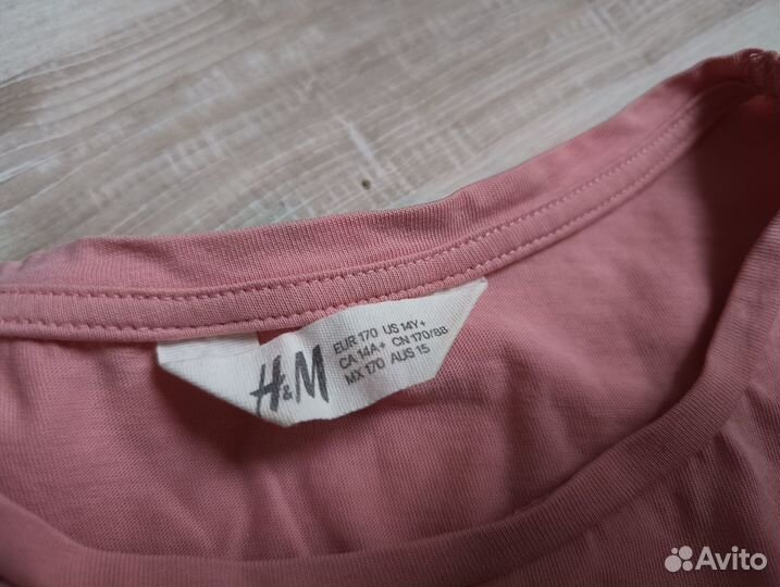 Футболка H&M подростковая с пайетками