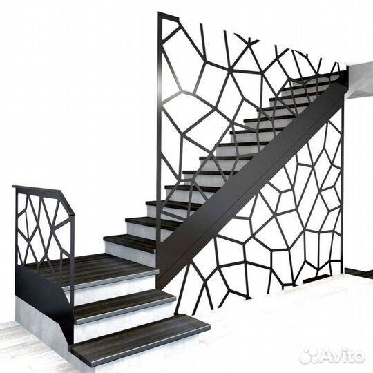 Металлические лесницы и перила дизайн 5937