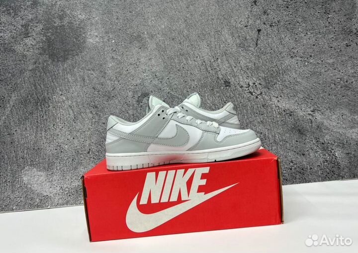 Кроссовки Nike SB Dunk Grey Люкс