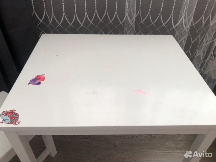 Стол и стул детский икея бу