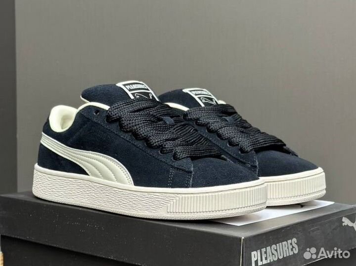 Puma Suede XL дутыши чёрные