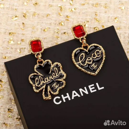 Серьги chanel