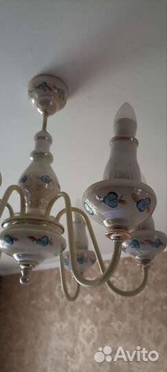 Люстра фарфоровая СССР