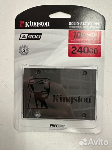 Новый SSD Kingston A400 240 гб SATA SA400S37/240G