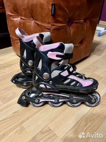 Ролики раздвижные Cougar размер 32-35