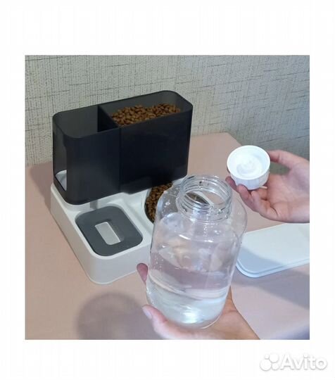 Автокормушка для животных с подачей воды и корма