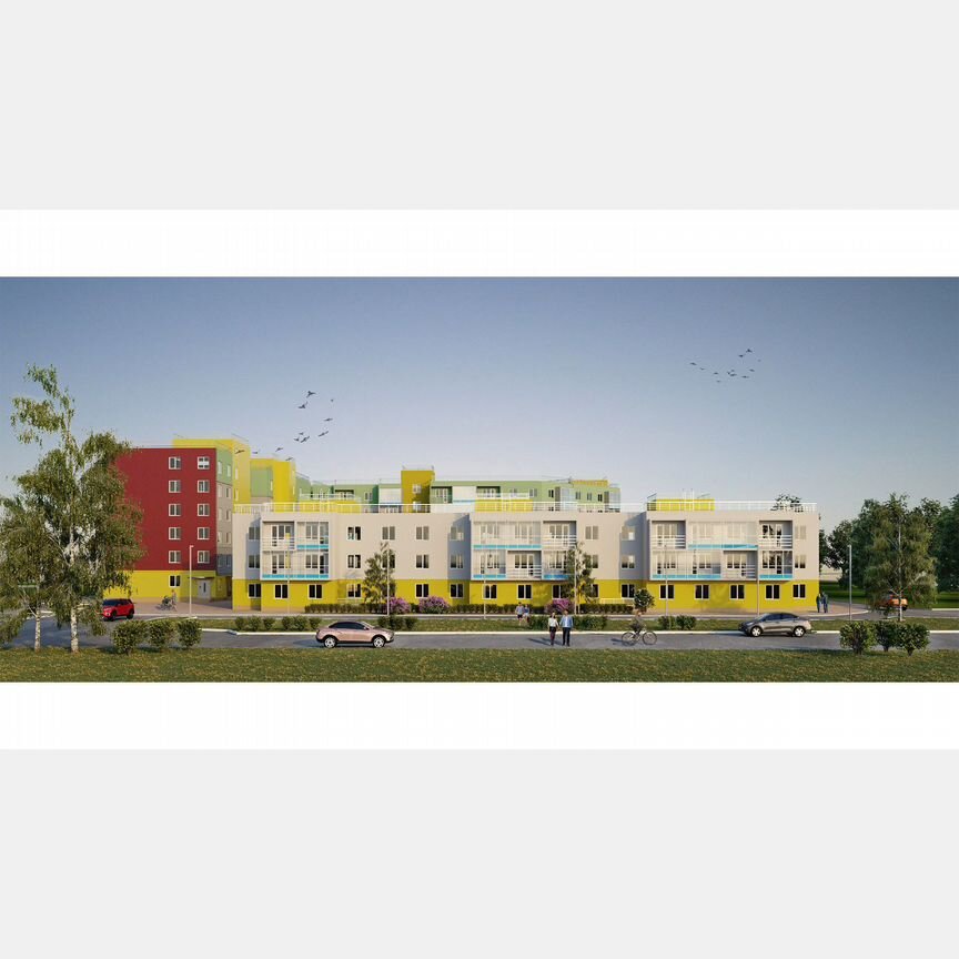 1-к. квартира, 42,6 м², 1/6 эт.