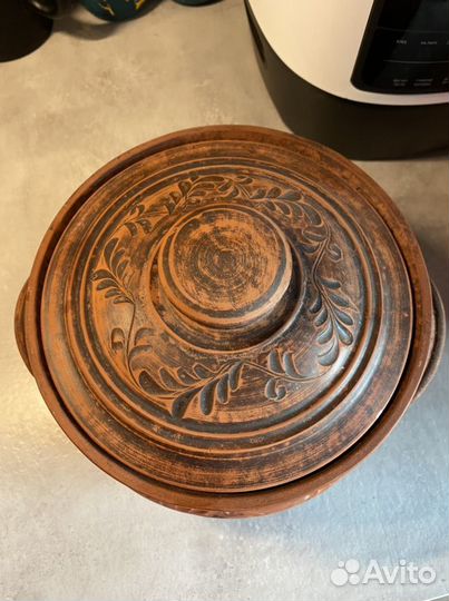 Супница горшочек кастрюля глина