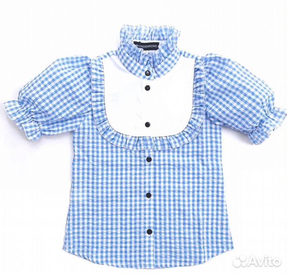 Блузка для девочки хлопковая, 122