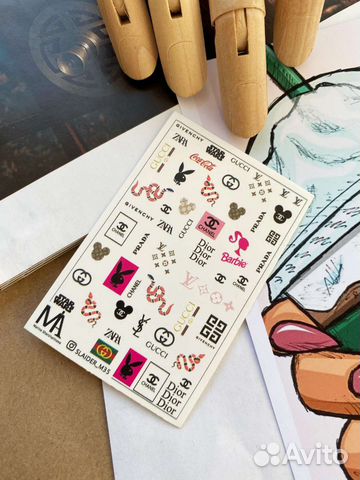 Слайдеры наклейки для ногтей