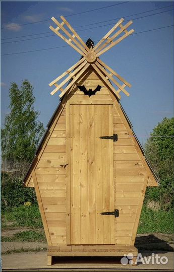 Дачный туалет деревянный с установкой кпг 503