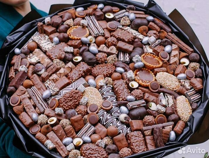 Большие съедобные букеты