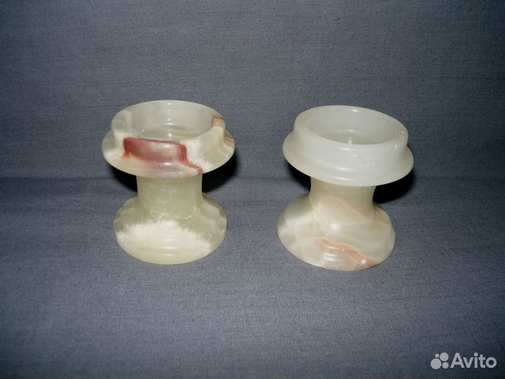 Подсвечники из оникса. Новые