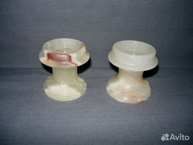Подсвечники из оникса. Новые