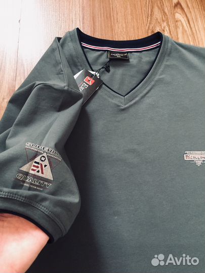 Футболка 58/60;62;68/70 р. Новая хлопок Хаки